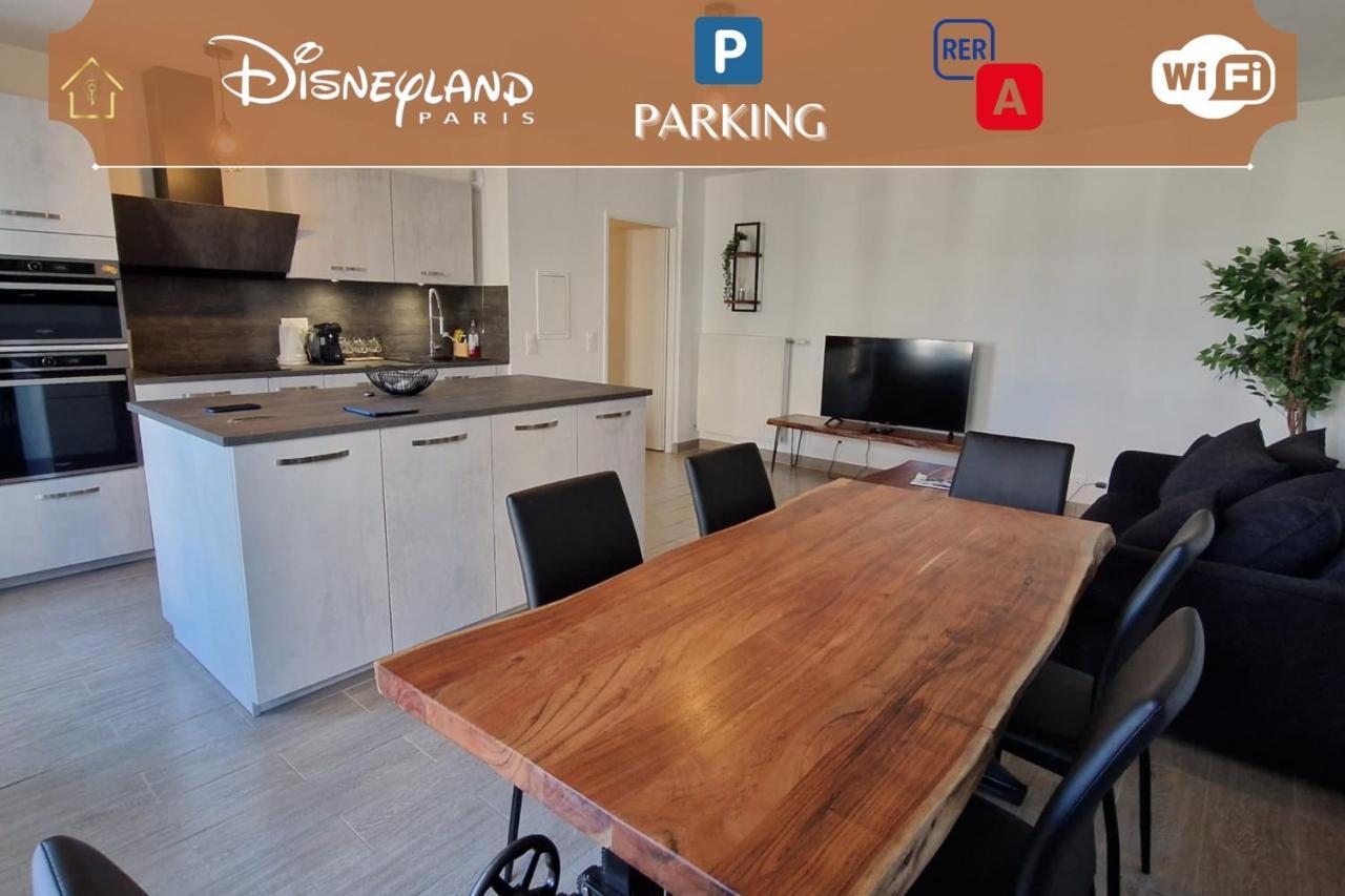 Appartement Chic Gold - 5Min Disneyland Serris Exteriör bild